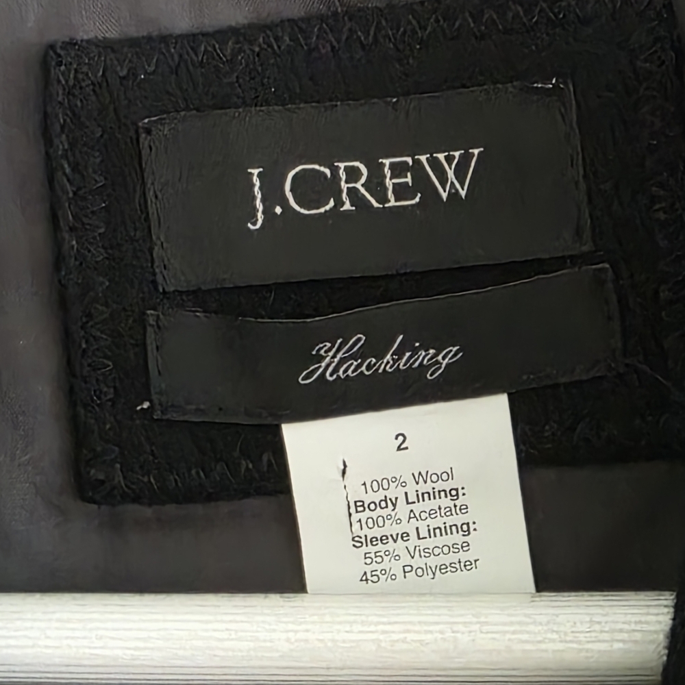 J.Crew Jacket Size 2  Wool VTG - Picture 9 of 9